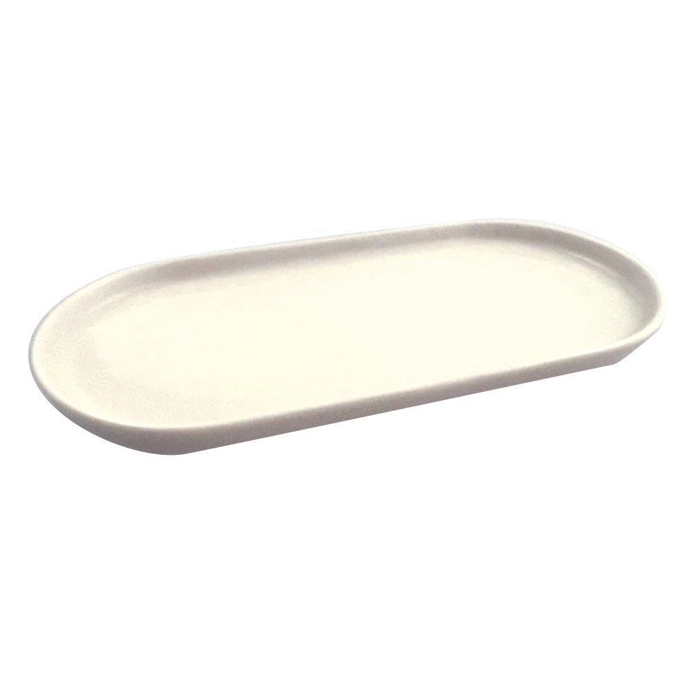White Porcelain Serving Platter – Elegant Rectangular Dish - CozyVibe.eu